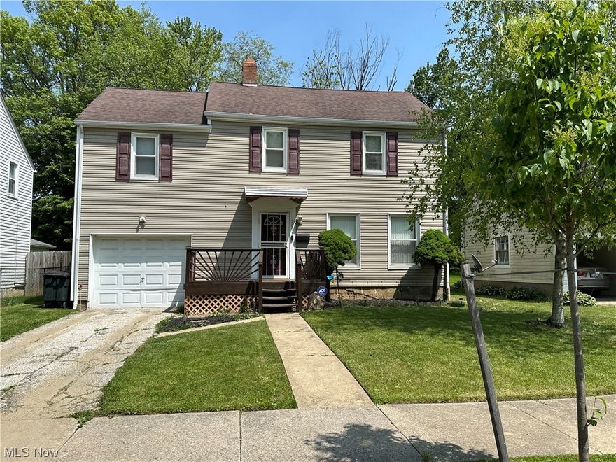 Stop renting and let this lovely colonial be your new home? Many of the items have already been completed for you over the past 15 years!  The roof and siding were completed in 2005.  The windows were all replaced in 2004. The basement was waterproofed by Ohio State Waterproofing and a recent repair in May 2023 was corrected! If all of that isn't enough, the seller is also adding in a home warranty for the next buyer so that they can feel at home with no worries! All you have to do is move in and make your cosmetic changes! Enter into the spacious front living room, which will lead to the dining room and then there is an addition off the back, with an extra den/family room. Upstairs you will find 4 bedrooms! The main bedroom is massive as it is the length of the entire side of the house, over the garage. That main bedroom has 3 closets!  Up 2 more steps, you will find 3 more bedrooms and the full bathroom!  The kitchen has a breakfast nook and a dining room off the other side. Venture