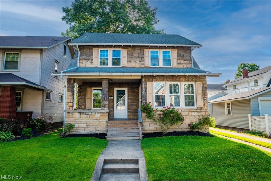Introducing a charming stone exterior house. Step inside to discover freshly refinished hardwood flooring and new carpeting throughout. Enjoy the sunroom, a delightful space designed for relaxation. With its finished 3rd floor, this home offers flexibility and versatility. Currently utilized as a 4th bedroom, this space can adapt to various needs, such as a home office, or a play area, allowing you to personalize to your desire. Overall, this 4-bedroom home has a blend of classic charm and modern comfort. Don't miss the opportunity to make this move in ready house your home.