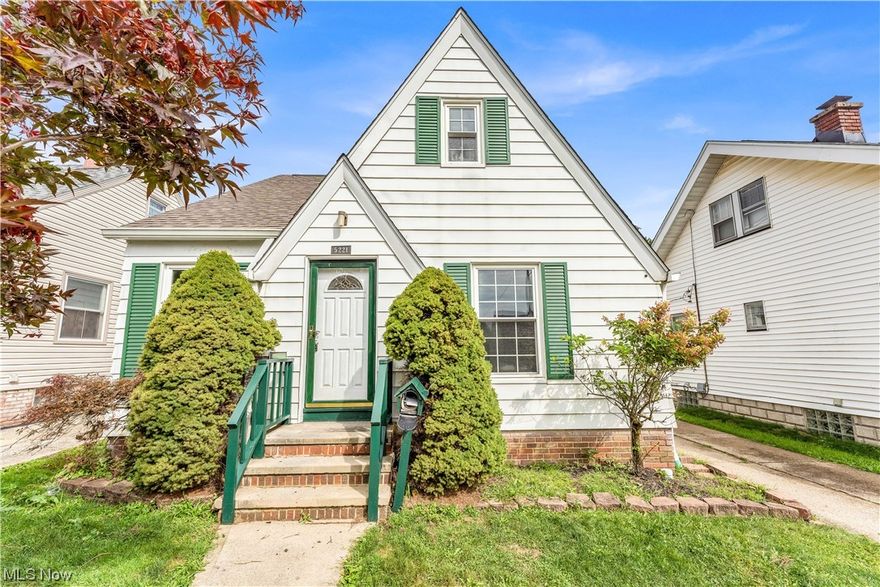 Whether you're looking for your first starter home or wanting to build your rental portfolio, this cape cod home with central air has plenty to offer! You are welcome into the spacious interior with fresh paint and beautiful hardwood flooring throughout! The living room features a fireplace with mantel and large picture windows allowing for tons of natural light! The formal dining room is located off of the living room and leads into the kitchen! The kitchen features lovely backsplash and plenty of cabinets! The main floor also has 2 freshly painted bedrooms and hardwood floors! The full bathroom is downstairs offering a shower/tub combination! Continue upstairs where you will find an additional 3 bedrooms! These upstairs bathrooms also have gorgeous hardwood floors and large windows allowing for tons of natural light throughout! There is a convenient half bathroom located upstairs as well! Make your way down to the full, finished basement featuring a fireplace, plenty of storage space