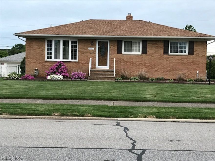 This ultra clean brick ranch is located on the south side of Parma. Features include a large eat in kitchen with solid maple cabinets. Pantry with convenient pull out drawers. All appliances included. Spacious formal dining room. Comfortable living room has newer carpeting custom gas fireplace and bay window. Bedrooms with large closets and hard wood floors. Updated main bath and half bath off of back hallway. Newer entry and storm doors. Roof and gutters new in 2014. Champion windows with a one year transferable warranty upon request. Finished basement with 5 year old furnace newer panel box and glass block windows. Storage room with pantry area. Unique 16x12 deck has bump out with a partial pergola.  
16x12 storage shed. Newer driveway and lawn. 2 car garage has extended door height to accommodate most trucks and SUV's.  Walking distance to Valley Forge Holy Family and Tri-c.