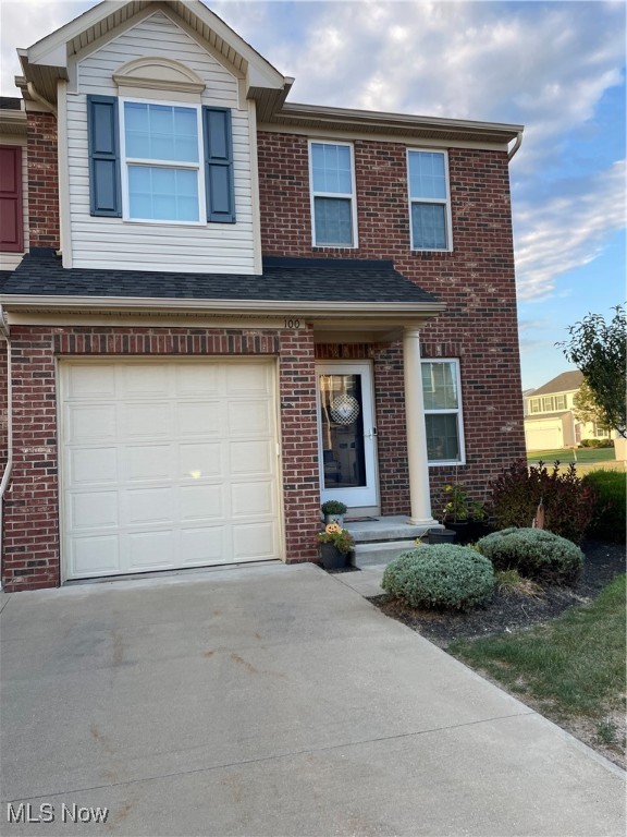 Lovely neutral townhouse built in 2016 in the desirable Sandstone Ridge development offered for sale by original owner. Pride of ownership abounds, and you'll love the desirable end unit location that is close to additional parking for your guests. Come into a welcoming foyer and head forward the family room that is open to the kitchen with a separate dining area. The dining area features sliding doors to the newer poly wood deck for you to enjoy fall evenings. There is a 1/2 bath located on the main level. Upstairs features 3 bedrooms and 2 full bathrooms. The master bedroom features its own bathroom and plenty of closet space. The upper level also included the laundry area. There are upgraded custom cordless Graber window blinds throughout. The basement is finished with a nice storage area and has a sump pump with water pressure back up. Colors are neutral throughout, and flooring features luxury wood vinyl and carpeting. This home is clean, neutral, and inviting and ready for you to move in and start making memories.