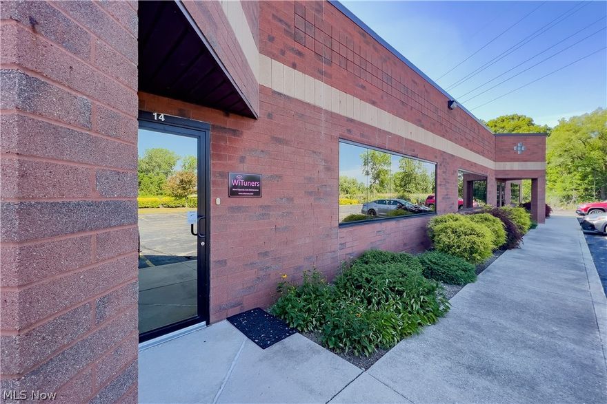 Excellent opportunity to locate your business office in the Solon Emerald Business Park with 1700+ sqft in a first floor building with phenomenal parking. You will appreciate the secured private entrance which opens to a expansive bullpen area. Off the bullpen are three spacious offices. The first with natural light cascading indoors. Two additional roomy offices. There is a large conference room with window, kitchen with abundant cabinetry and counterspace for microwave. Adjacent is the oversized private bathroom. At the end of the building, there is an additional storage or meeting room with access to the back parking area. Ready to occupy with neutral decor, window treatments, extra doors for full privacy in the offices. Great location, minutes from freeway interchange connecting to I-271, I-480, and US-422, to drive wherever you need to go.