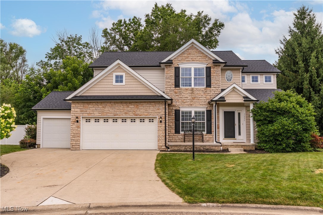 Welcome to 7335 Bentham Cir. NW, North Canton, a meticulously maintained four bedroom, two full and two half bath home located in the heart of Jackson Township. Offering 2,861 square feet of living space above grade and situated on a quiet cul-de-sac in a highly desirable neighborhood, this home combines comfort, space, and quality updates.
The main floor features a bright and functional layout with a dedicated office, formal dining room, dry bar, and first-floor laundry. The kitchen is equipped with granite countertops and stainless steel appliances, opening into a spacious living area that’s perfect for gatherings.
Upstairs, the owner’s suite includes his and hers closets, offering generous storage and convenience. The finished lower level adds even more living space, ideal for relaxing or entertaining, with a large rec room, bar area, and a convenient half bath.
Major exterior updates in 2024 include brand new siding, roof, gutters, and downspouts—offering both peace of mind and great curb appeal.
This move-in ready home has been lovingly cared for and is a true gem in one of Jackson Township’s most tranquil settings. Don’t miss your opportunity, schedule your private showing today!