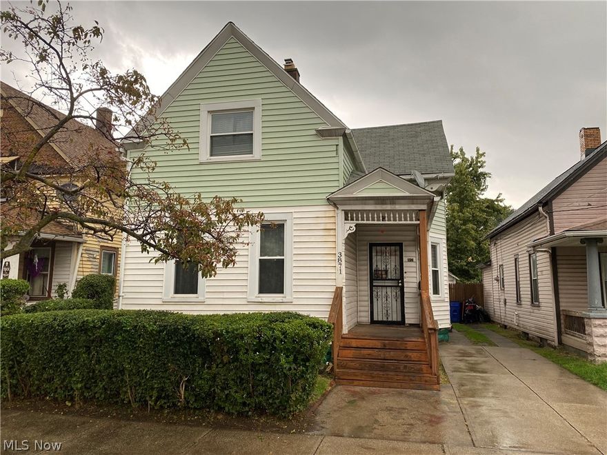 Great Investment! Just need a coat of paint on the interior and some flooring, then it would be ready to live in or rent. Very large bedrooms!