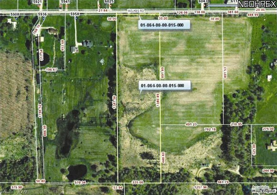 10+ Acre building tract with possible pond site.  Waterloo Schools.  Only twenty minutes from Akron.  Gas and Oil rights reserved, all other mineral rights seller owns to transfer. Possible owner financing.  $6,950 per acre.