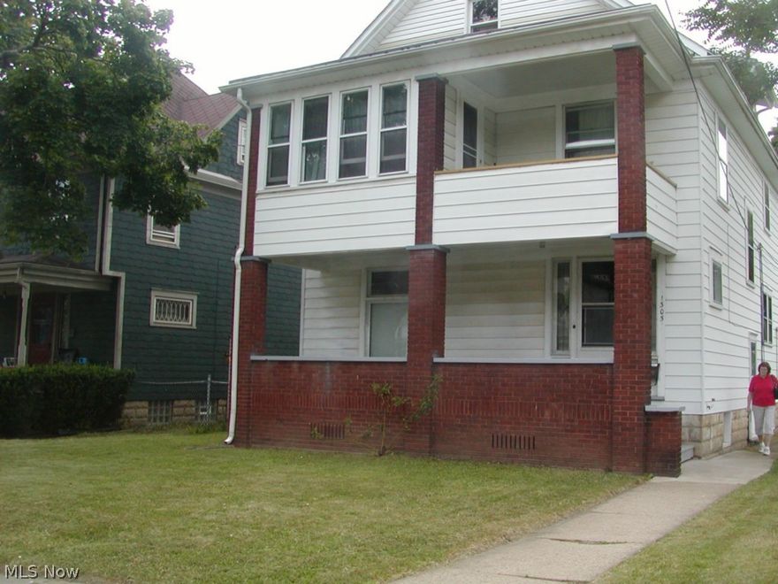 Updated investors special! Numerous capital improvements (furnace, electric, roof, soffit, gutters, some new windows, new vinyl & carpets 2nd floor). Currently a duplex, could be converted back to a single family home. Lower apt is vacant. tenant in upstairs has lived there over 30 years. Front porch on lower level. Second level also has porch and sunroom. Finished attic could be converted to additional bedrooms. "Common Basement" includes washer and dryer hook ups and storage. Property is neat & clean and easy to show. Close to shopping and public transportation. This home is priced to sell!Call Listing agent for additional information.