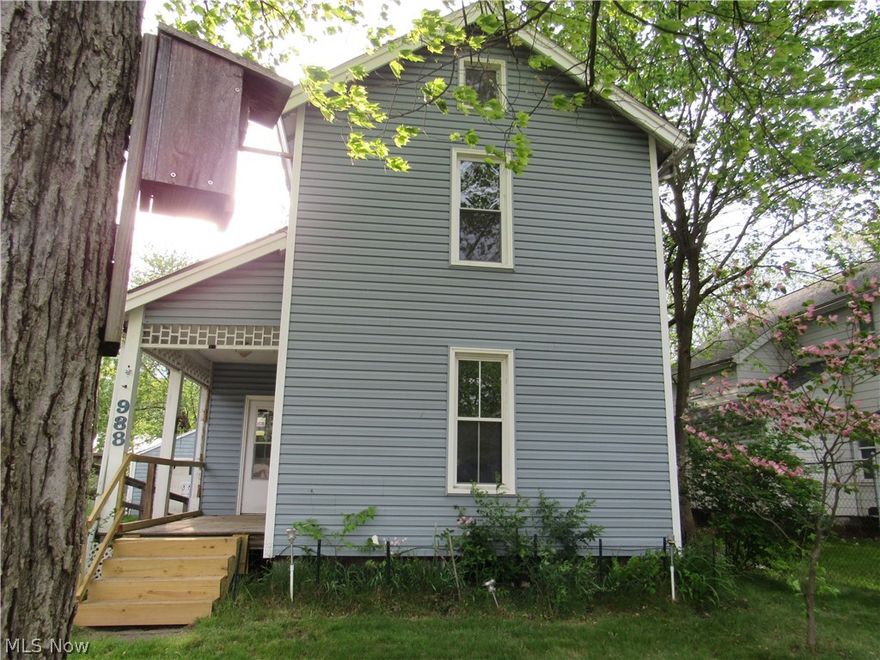 Great opportunity!  This home has natural wood cabinets in the kitchen.  There is a first floor bathroom and bedrooms to use.  Most of the windows are vinyl.  There is a full basement and it has central air.  There is a detached garage and the front yard has a fence around it.  Come and see!