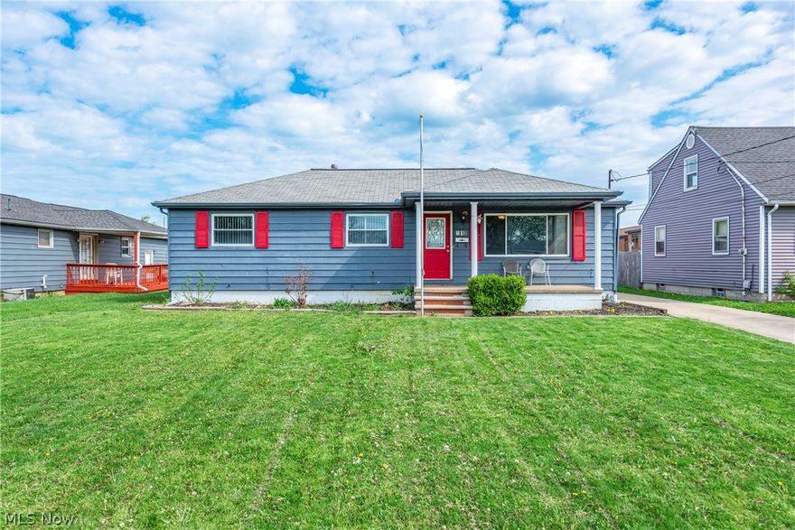 Welcome home to this charming 3-bedroom ranch offering comfortable living with a full basement and thoughtful features throughout. The main floor includes a full bath, while a convenient half bath is located in the basement, adding extra functionality. You’ll love the large, spacious kitchen perfect for everyday living and gatherings, along with beautiful hardwood floors and built-ins that add character and charm. Step outside to enjoy a generous backyard, ideal for relaxing or entertaining, along with a 2-car garage for added convenience. The covered front porch offers a welcoming place to unwind. Located in a great area close to schools, shopping, and with easy access to highways, this home also offers affordable pricing along with manageable taxes and utilities—making it a wonderful opportunity for comfortable and practical living.