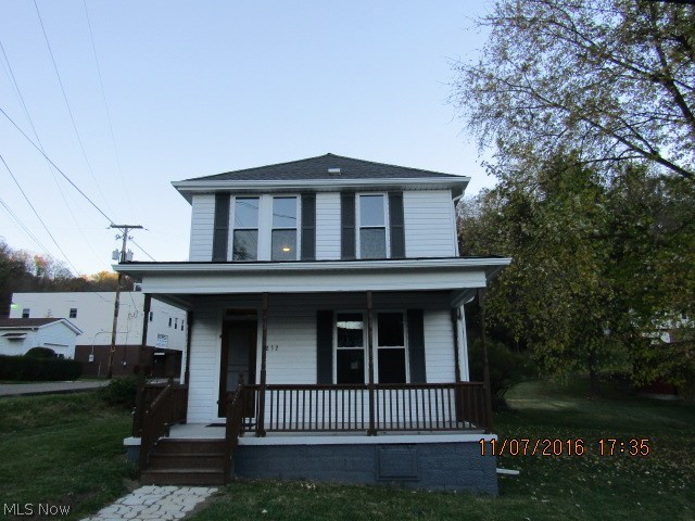 Two story home with 3 bedrooms 1 1/2 bath and large yard. Home features open floor concept on the first floor with living room/dining room combination and kitchen. 1st floor laundry and 1/2 bath. Home includes new roof, new plumbing, new electrical wiring and all new windows.