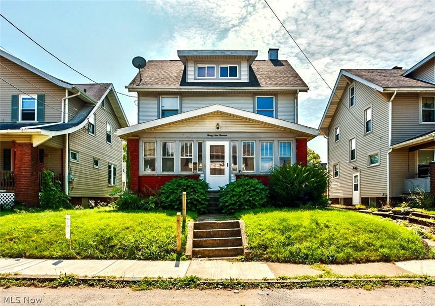 Investors take a look.  Longtime rental being sold. Located by Fairgrounds. Private parking located behind home with garage.
With a little TLC, will be a great home or rental property.