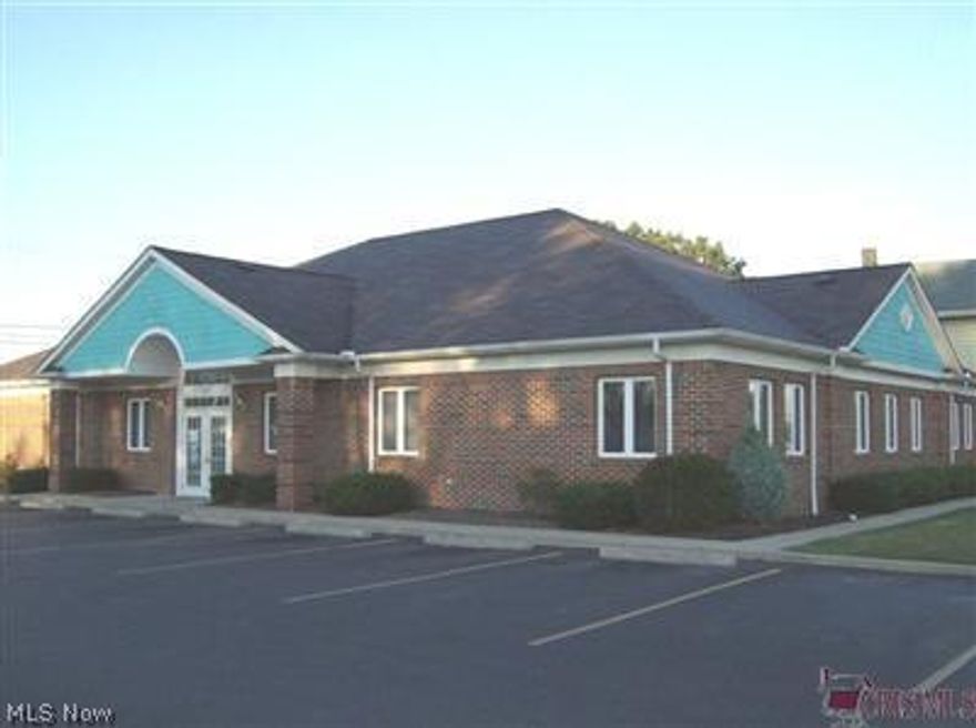 Brick medical building on 3 corner lots.  Great location near Union Hospital.  Large lighted parking lot.  4 doctors stations & 3 large offices.  Nurses station and lab.  13 examination rooms.  Large waiting room. 1 public & 2 private restrooms.  Utility room, supply room, plenty of storage.  Many other amenities included.  Also includes parcel numbers 15-04012.000 & 15-04014.000.  Also available for lease at $14 per square foot($5,880 per month).  See mls#3664685.