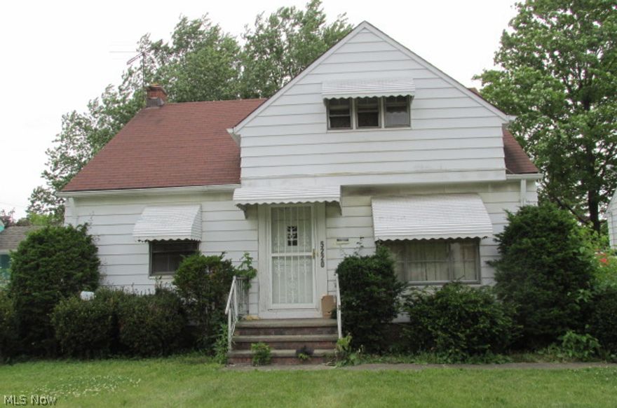 Cute as a button!  This charming cape cod needs a little work but will make someone a wonderful home.  The basement can be finished for extra space.  The second floor could house two bedrooms.  The buyer will have to assume the city point of sale violations.  Being sold as is.  Seller will accept back up offers on this property.