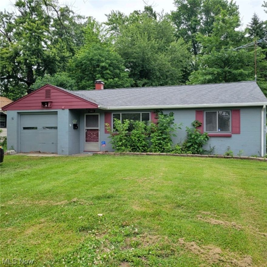 Solid Home with View of Lake Erie! Lots of Potential! 2 bedroom, 1 bath home with a large backyard and a front yard that features a spectacular reminder of just how close you are to Lake Erie. Home is situated between two parks which makes it a FANTASTIC LOCATION! Short stroll to Overlook Beach Park to the west, and a little further of a jaunt to the east to Mentor Beach Pavilion Park. Home features a 6 year old furnace and a 10-15 year old roof per the pre-sale home inspection. The rest of the home needs updating. Home being sold as-is. Home has good bones with solid cinder block construction which provides protection from Lake Erie weather and may offer a good foundation for a second level. Large 200' deep yard provides room for an addition, barn or large patio. Many options! Bring your ideas. Amazing location with great walkability scores for recreation!