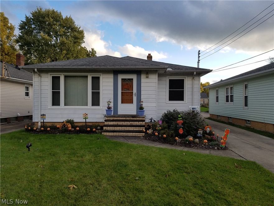 Welcome home to this cozy 3 bedroom ranch in Parma Heights. This home is larger than it looks. The eat-in kitchen has refinished counters and plenty of cabinet space. The living room is spacious and can accommodate most furniture layouts. Three large bedrooms have beautiful hardwood floors.A full bath completes the first floor. Plenty of additional space in the dry basement to expand. The extra deep yard has a two car detached garage, storage shed and an above ground pool. Windows just replaced in 2017 with 30 year transferable warranty. Home is very well maintained.  Call to schedule your private tour before it's too late.