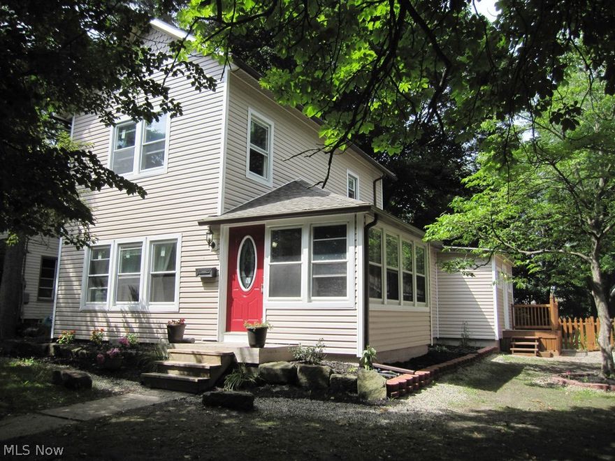 Charming and Completely updated Century home in prime location to Downtown and University Campus. This property features maintenance free vinyl siding and newer roof. Newer windows throughout including double slider doors leading to deck and spacious back yard. Beautiful hardwood floors on first floor. Virtually every room has been renovated and repainted in tasteful colors. There's a first floor bedroom and two spacious bedrooms on the second floor. High efficiency furnace plus newer central air plus there's an awesome spacious laundry room and also serves as a great mud area for family or family pets. All appliances on property are included with the sale and the Seller is offering a one year warranty with America's Preferred. Don't miss out on this lovely home!