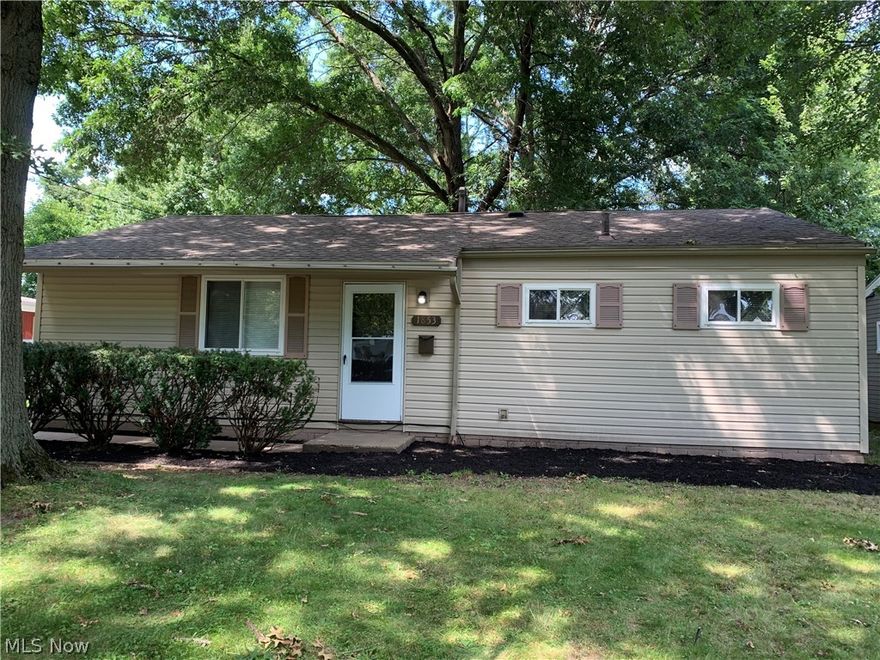 Beautifully updated ranch in the heart of West Akron's Delia Estates. This 3 bedroom 1 bathroom home is located near a park and golf course. The sliding glass doors lead to the deck and spacious back yard perfect for entertaining. The back of the lot is right on the golf course, separated by the partially fenced yard. Schedule your showing today, this home will not last long!