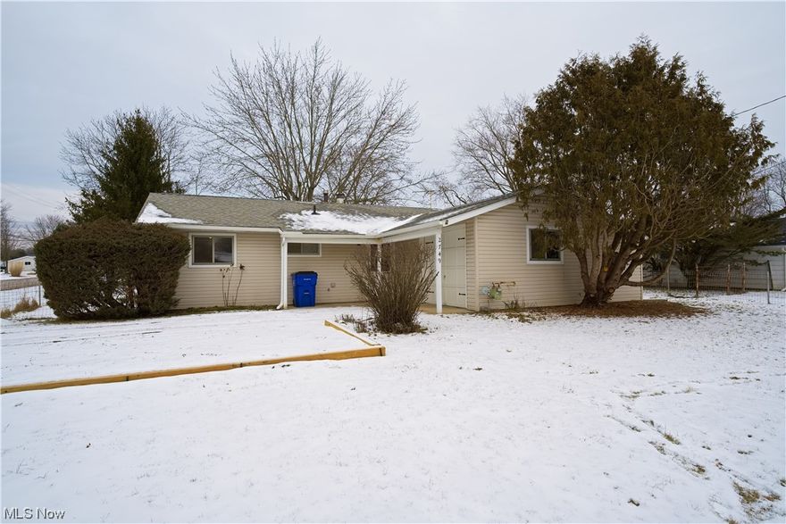 Original owner in this Adorable 3 bedroom, 1.5 bath home just waiting for the new owners! Upon entry you will notice the nice parquet oak flooring flowing through the great room, dining room and half bathroom. Great room has a wood burning fireplace for you to enjoy on those cozy winter nights. The owner also built a nice stone island for some separation from the dining room. The dining room features sliders to go out to your side covered patio (with a privacy wall) to enjoy on those gorgeous summer days *the picnic table and lounge chair convey* This 1,096 sq ft home also has a one car attached garage with a built in workshop area as well as entry to the kitchen. As you enter through the garage you will be greeted by the the inviting kitchen with all appliances included in the sale *Refrigerator(2005), gas stove (newer), washer(2016), Dryer(2015). Electric was updated in 2023 and hot water tank 2001. This property is located perfectly on a nice sized corner lot with the entire backyard fenced in and has a lots of beautiful plants and flowers that you will be able to enjoy this spring. There is also a large shed and swing that conveys with the property also. Schedule your appointment now with your favorite realtor before another buyer gets the home that could have possibly been the perfect home for your family.