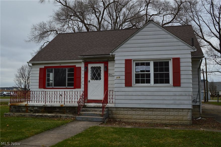 3 bedroom 1 bath home, updated eat in kitchen, Large living room with natural wood work, 2 bedrooms on the main floor, ceiling fans, extra storage upstairs along with the third bedroom, full basement! Front porch, paved drive way, 2 car detached garage, extra parking and more! Case number: 412-537515 HUD homes are sold AS-IS.