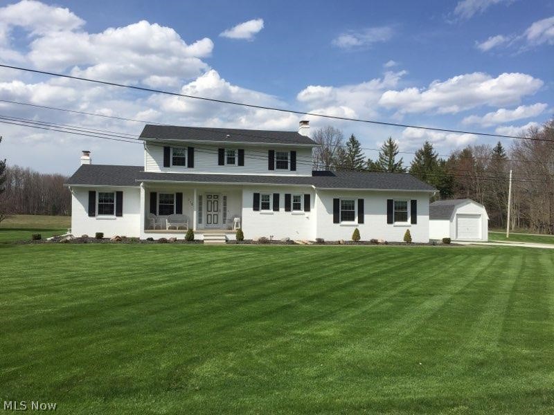 Own a piece of country in Midview School District. This beautiful colonial is located towards the end of a peaceful dead end street. Surrounded by nature and a creek across the street. Left of the foyer enter the spacious living room through french doors. The formal dining room overlooks the backyard. Off the foyer you have a convenient half bath. The freshly updated eat-in kitchen has laminate flooring, granite countertops and all appliance will stay with the home including washer and dryer. The inviting family room boasts a beautiful brick wood burning fireplace. The french door leads you out to the 22x20 patio for family cookouts. The basement is unfinished awaiting your finishing touches, would make a great rec room. There is also a shower stall down there. The area under the family room is a crawl space with concrete flooring, great space for storage. Major updates include: New roof, gutters and downspouts 2015, windows, kitchen, laundry, 3 baths, central air 2016, granite co