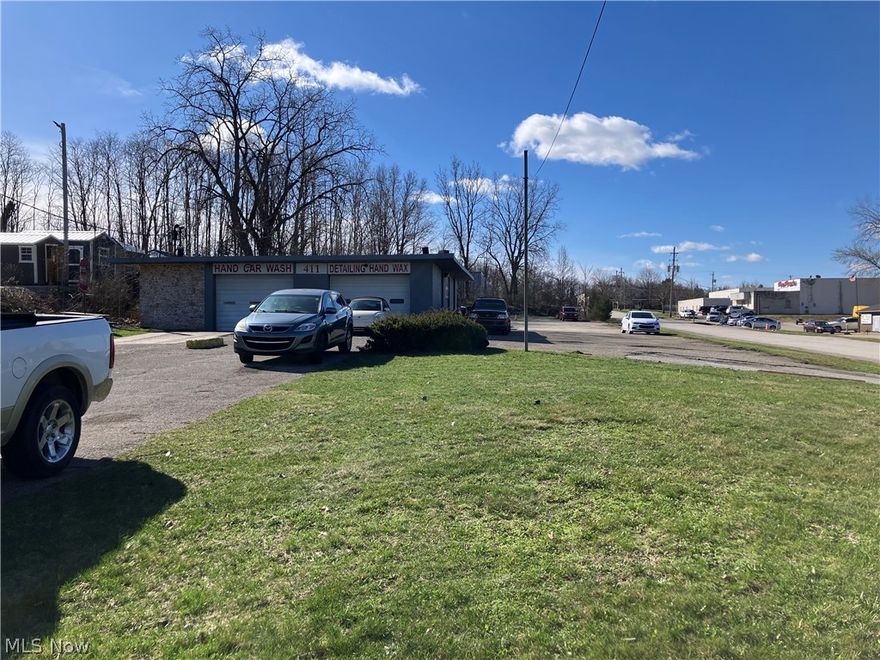 Approximately 1 acre corner lot in Tallmadge Business district.