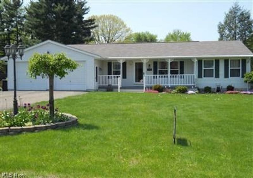 Wow! Don't miss this Beautiful Ranch that you will want to call home.  This home offers a great room, dining area & kitchen open concept. Convenient first floor living!  Split bedroom floor plan offers huge Master with bath & walk-in closet on one side and 2 more nicely sized bedrooms with full bath on other side. First floor laundry/utility room leads to garage.  Large Deck 15x18 overlooks private backyard oasis. Backyard is fenced.  Also, has a walk out basement.  Call today to Schedule an appointment.