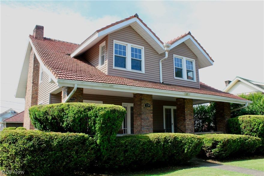 Move In Ready!!  This brick home is full of character offering THREE large bedrooms (all with walk-in closet space), a FULL bath upstairs and a FULL bath in the partially finished basement.  Lots of built-in shelving, beautiful woodwork, stained-glass, THREE decorative fireplaces.  Basement offers a cozy den for catching the game, full bath offers plenty of room for the laundry, other rooms would make a great place to work-out or maybe the home office, loads of storage space as well!!  Front porch is perfect for watching the next parade!! The corner lot offers easy access to the two car garage in the rear, composite rear deck overlooks backyard which is fully fenced!