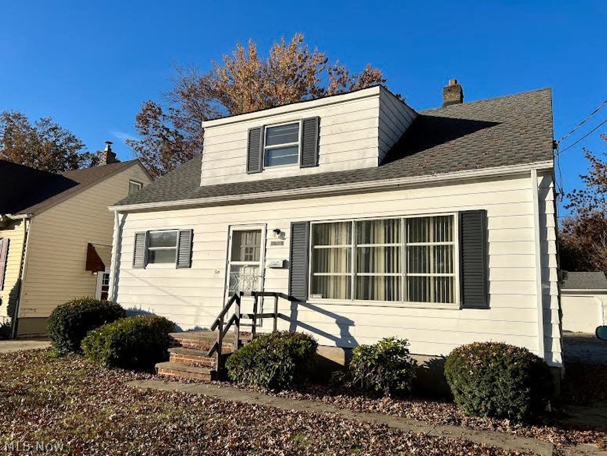 Well maintained 3 BR 2BA cape cod within walking distance to all conveniences. Newer carpeting throughout and freshly painted. Kitchen with appliances that stay.
Formal dining room and living room with large picture window. 2 nice size bedrooms on the 1st floor and a full bath.
 The 2nd floor has a large bedroom and sitting area/office with built-ins, a huge closet and plenty of storage space. 
There is a finished rec room with full bath and storage area in the basement.
Picturesque fenced in backyard with room to enjoy.  Detached 2+ car garage.
Refrig, stove, washer and dryer stay. Furnace a couple years old. Roof estimated 7-8 years. 
Immediate occupancy.