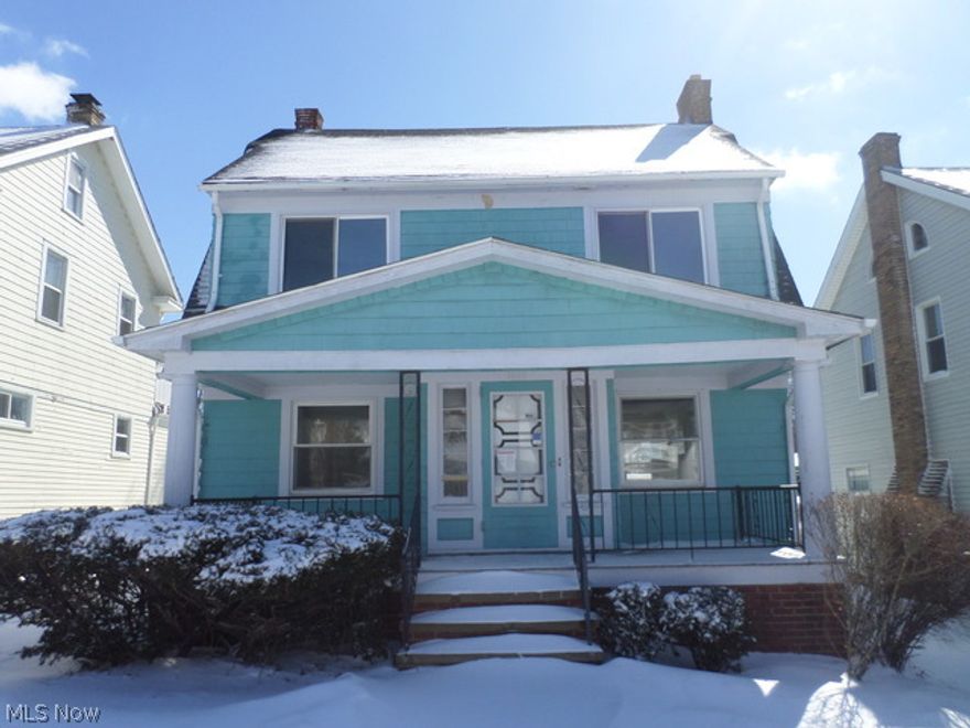 Great 3 bedroom Cleveland Heights Colonial in the heart of it all! Spacious rooms, kitchen with lots of cabinet and counter space, hardwood floors and so much more! Some updates done and some repairs are still needed. Being sold as-is. Buyers to assume any city POS violations. Call today to schedule a private tour before this one is SOLD!