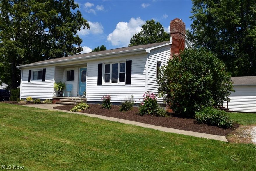 Welcome home to this beautiful ranch.  Located a mile from the center of town on approximately 1.75 acres. Home was completely updated in 2005 with new kitchen, baths, family room addition, roof, electric, furnace & so much more. Kitchen has KraftMaid cabinets with tile backsplash & new stainless-steel appliances. Oak hardwood floors throughout with new laminate flooring in the additional family room. The yard has plenty of room for all your summertime needs. Perfect location for magnificent sunsets.