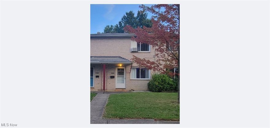 Investor friendly renovated townhome in Brook Park, with an amazing location. All the furnishings will remain. It is within walking distance of the future Brown's stadium, minutes from I-71, 480, the airport, multiple parks, library and schools.  The spacious kitchen has newer cabinets, cooktop, microwave, garbage disposal, under cabinet lighting, granite tile countertop and backsplash. The bathroom features a walk-in shower and a newer vanity. Plenty of natural light pours into the bedroom and living room windows. There are two reserved parking spaces behind the fenced patio for residents, and a convenient storage shed is also in the patio area for any extra space you might need. Turnkey property.  As-is sale.