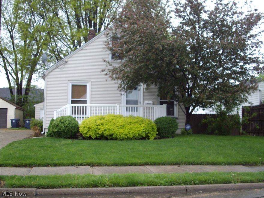 The cutest most comfortable home a must see, whether your starting out or down-sizing this may be that special home for you . This home has had many updates furnace, central air, replacement windows , roof , siding, gutters, carpeting throughout, and a covered patio in the rear of the home, fenced  yard for family or pets and a large 2 car garage extra room for mower and garden tools and concrete driveway .  This home is ready for you to move right in. This home is near park, Interstate easy access and shopping areas . You don't want to miss this home also immediate occupancy after closing. 1 year Home Warranty offered.