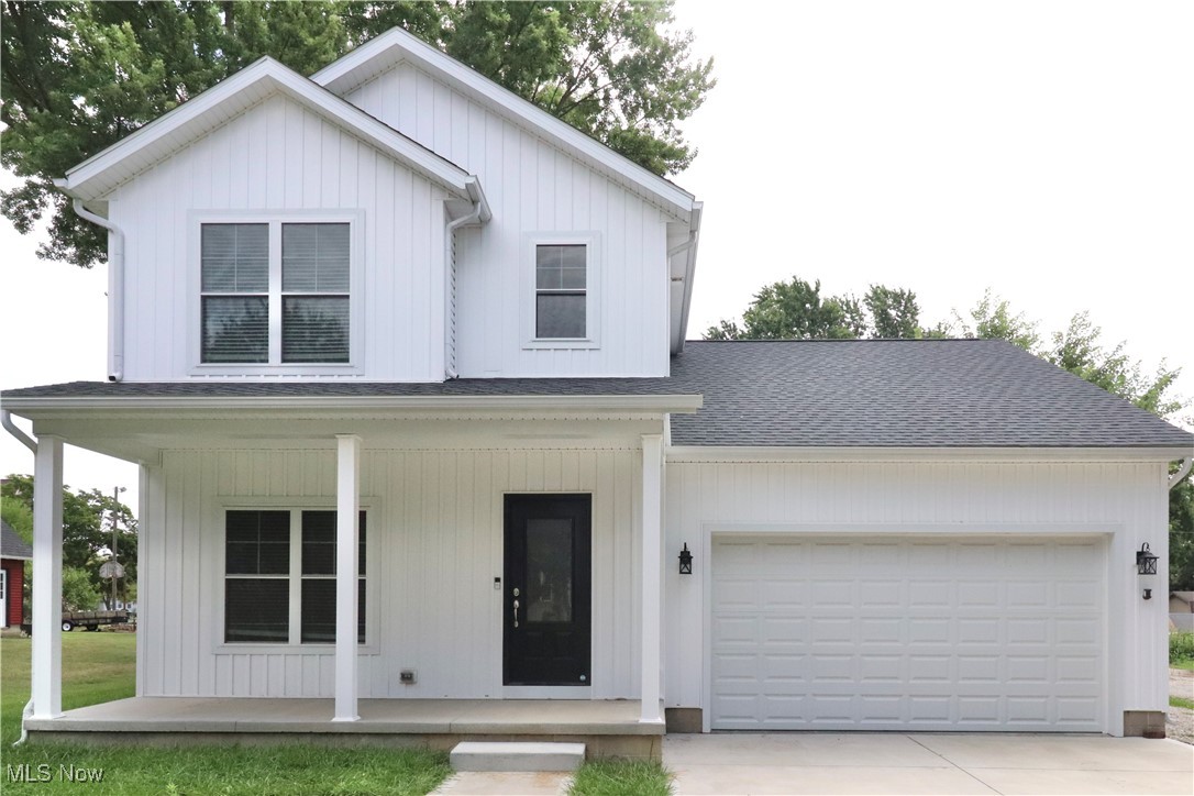 This newer home has four Bedrooms including a Master Suite with a walk-in closet and its own private bathroom. There are two full bathrooms on the second floor and one full bathroom on the main floor. The kitchen has an island, and plenty of hickory cabinets in a spacious modern kitchen. The kitchen countertops are granite. The bedroom on the first floor could be used as a study if needed. The home has an attached two car garage. The lot has a spacious back yard.
