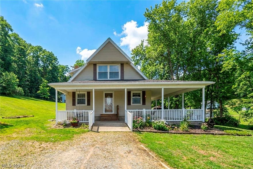 Discover peaceful country living with this charming 3-bedroom, 1.5-bath home situated on just over 20 acres in the Ridgewood School District. The main level features a functional galley kitchen, spacious dining area, comfortable living room, and a flexible office space that could serve as a fourth bedroom. A large full bathroom with convenient first-floor laundry adds everyday practicality.



Upstairs you’ll find three bedrooms and a half bath. Outside, enjoy the expansive wraparound porch with stamped concrete, perfect for relaxing or entertaining while taking in the scenic surroundings.



The property also includes a detached three-car garage, offering plenty of space for vehicles, equipment, or hobbies. Major updates include a new roof in 2021 and a new electric heat pump and furnace installed in May, providing added peace of mind.



A rare opportunity to own acreage with comfortable living space and room to roam—schedule your private showing today!