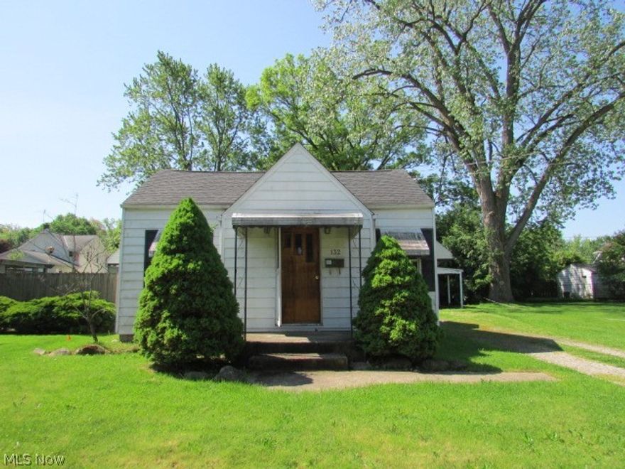 Attractive ranch home with a nice floor plan and good flow through the house.  The nice sized living room is located next to the eat in kitchen and there is a nice basement gives additional area and space to stretch out.  The detached garage has a nice covered area for additional storage or to sit and overlook the yard.  Property sold AS IS. Equal housing opportunity. FHA insurable w/escrow per HUD appraisal.