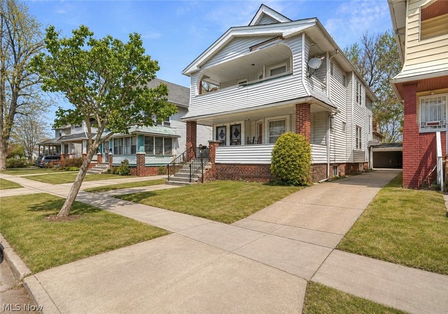 407 East 147th Street in Cleveland presents a fully occupied, income producing multifamily opportunity with a solid blend of updates and steady cash flow. This three unit property includes two 2 bedroom, 1 bathroom units, currently rented at $850 and $950 per month, along with a 1 bedroom, 1 bathroom unit leased at $545 per month. With all units occupied, the property offers immediate and consistent rental income from day one. Each unit has been thoughtfully refreshed, with Units 1 and 2 updated in 2023 featuring improvements to paint, flooring, kitchens, and bathrooms, creating clean, comfortable living spaces that appeal to tenants. The third unit was also updated in 2023, including a bathroom refresh, kitchen installation, new flooring, and paint, giving it a cohesive and move in ready feel. Newer hot water tanks installed in 2024 add to the overall reliability of the property. The detached 2 car garage provides added value and convenience, while the overall layout offers functional, easy to maintain living spaces across all units. With a strong rental lineup, recent updates, and consistent occupancy, this property offers a well rounded opportunity for investors seeking both stability and long term upside in a convenient Cleveland location.