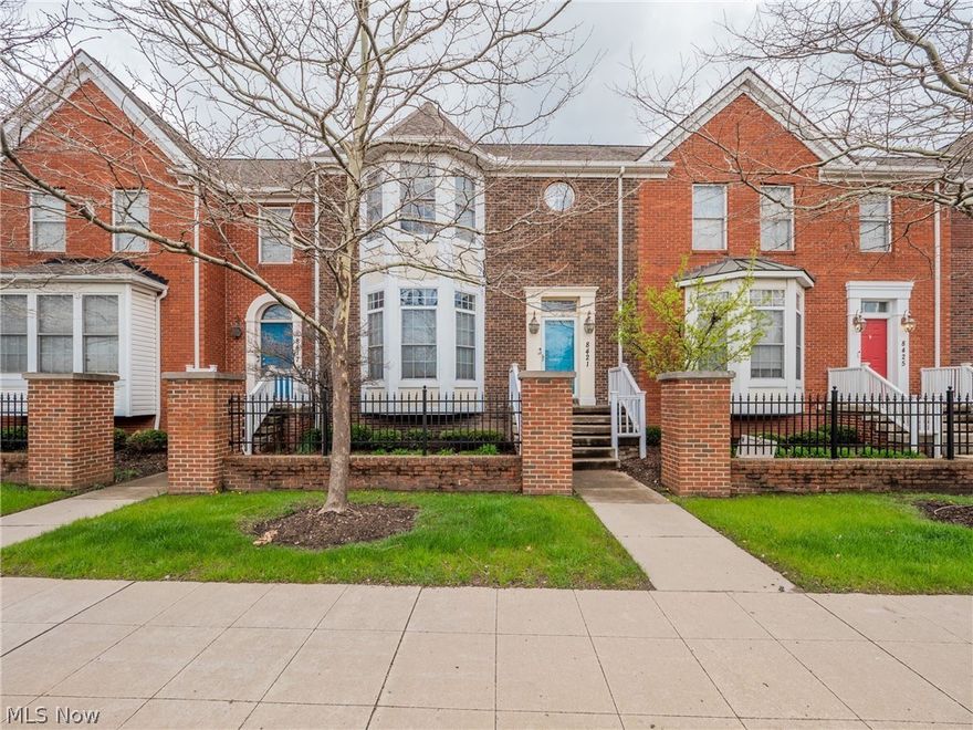 Just what the "doctor ordered" for many hospital residents and doctors as well as students. Located on the Euclid Ave Healthline this spacious 3 bedroom 2.5 bathroom townhouse is right in the middle of an increasingly successful medical hub; adjacent to the Cleveland Clinic and just minutes from downtown, University Hospitals,  museums, cultural destinations, restaurants, and entertainment. Over 2,100 sq ft of living space this townhouse features an eat-in kitchen with granite counters, a private patio, two car attached garage, 1st floor laundry and a master bedroom with en suite bath and walk in closet.  Full basement is perfect for a fitness area and plenty of storage! Easy access to major highways as well as Case Western Reserve University and Cleveland State University. Take advantage of this great opportunity today!