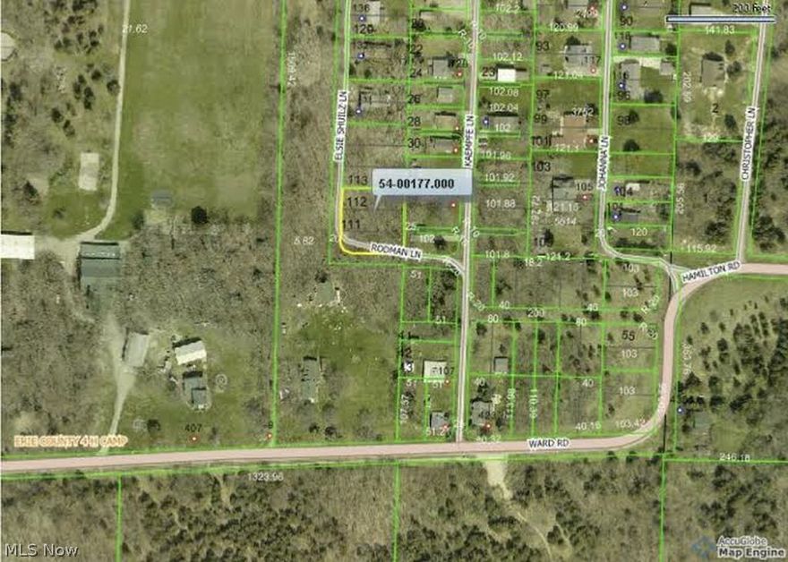 Kelleys Island Buildable Lot.  Build your own Kelleys Island getaway on this quiet out of the way wooded lot.  This 120 feet by 117 feet corner lot is approximately 1/3 of an acre and is located in the Kaempfe Subdivision on the north side of Kelleys Island.  Prior approval was obtained through Erie County Health Department for a 2 bedroom soil based sewage treatment system.  Building plans are subject to Erie County Health Dept and Kelleys Island zoning.