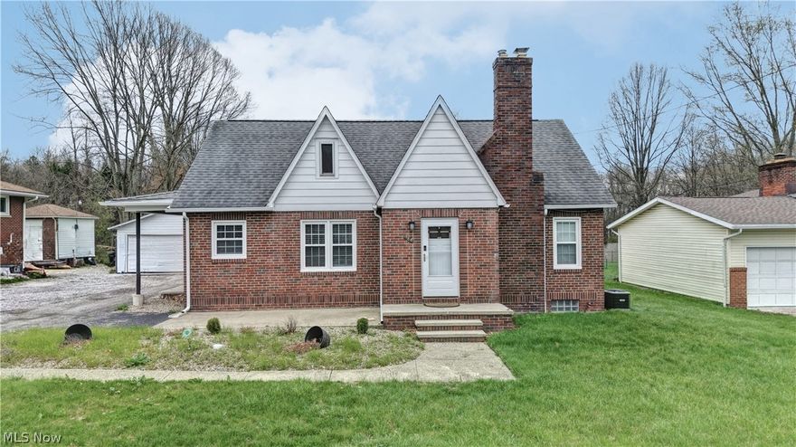 Charming Brick Cape Cod on a Dead-End Street!
Welcome home to this adorable and well-updated brick Cape Cod. The beautifully remodeled eat in kitchen comes fully equipped with all appliances staying, making this home truly move-in ready. The cozy living room with fireplace is the perfect spot to relax and unwind. The main level offers two comfortable bedrooms and a remodeled full bath. Upstairs, you’ll find a flexible space that could easily serve as a third bedroom, home office, or playroom. The nice, dry basement provides exceptional additional living space featuring a large rec room, half bath with laundry with washer and dryer included. Outside, enjoy a nearly one-acre flat lot with a privacy fence, plus additional fencing stored in the garage for the new owners. A two-car detached garage offers plenty of parking and storage. This is a great property with charm, space, and privacy in a peaceful location—don’t miss your opportunity to make it yours!