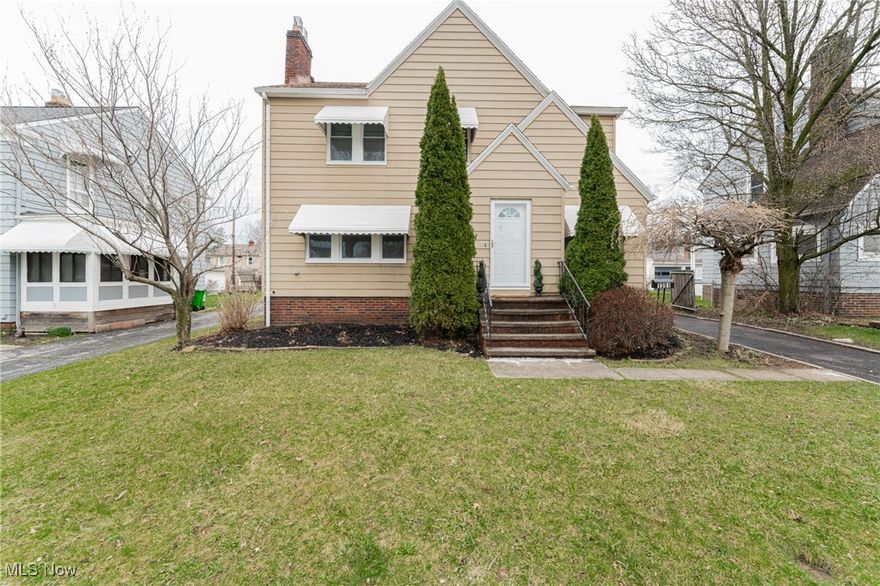 Welcome to this beautifully updated 4-bedroom, 1.5-bathroom colonial-style home in the heart of South Euclid, OH. This move-in-ready home features a stunning updated kitchen with brand-new soft-close cabinets, sleek granite countertops, and new stainless-steel appliances. The kitchen boasts new flooring and recessed lighting, while fresh paint and new recessed lighting in the living room enhance the home's bright and modern feel. Additional updates include new lighting and ceiling fans throughout, a brand-new hot water tank, and a newer A/C unit. The home also features brand-new windows for improved energy efficiency and natural light. The updated full bathroom showcases new tile, a stylish 48-inch vanity, and modern lighting. A bonus room on the first floor makes for a perfect home office or extra living space, while the large attic offers ample storage or potential for future finishing. Conveniently located near schools, parks, shopping, and dining, this home offers both comfort and convenience. Don’t miss your chance to own this beautifully updated home. schedule a showing today!