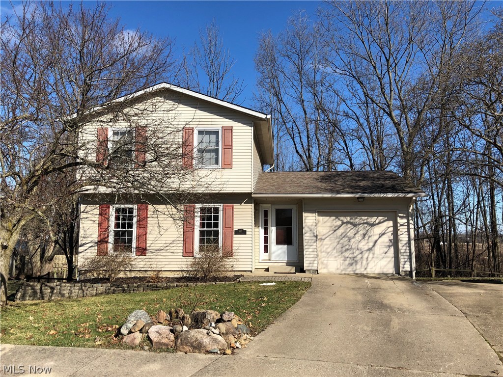 Come take a look at this colonial located in Yorktown development and Buckeye School District. Public water and sewer. The fenced yard that backs up to a wooded setting is very private. Master has a walk-in closet. Hot water tank approx. 6 years old. Woodburner in the living room to keep your home cozy in the winter and add supplemental heat. Enjoy the walkout basement with partially finished recreation room and laundry/storage.