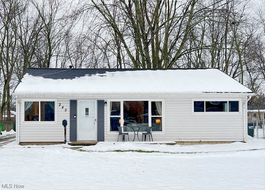 Welcome Home to 245 Kempton Drive a Berea Ranch with an updated eat-in kitchen with custom white cabinets and granite countertops (2020) luxury vinyl plank covers the spacious laundry room thru the kitchen and the living room. The living room offers plenty of natural light from the large picture window, new ceiling fan (2023) Off the laundry room is a covered patio with plenty of entertaining space for those warm summer nights! Heated 2 car garage with extra storage space and a shed! Fenced in yard!  Back inside there are 3 bedrooms with new carpet (1/2023) and ceiling fans. An updated custom tiled bathroom with custom cabinet and beautiful white countertop and sink. All new interior doors. New roof (complete tear-off) 2018. Comes with home warranty! Ready and waiting for you to move-in!