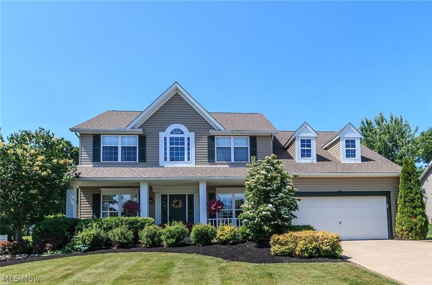 Charm and character can be found here!  Enjoy the gorgeous yard with expansive deck with lush landscaping.  Take a walk towards the woods and find the little hideaway for a glass of wine or a private moment of reflection.  Open foyer and floorplan welcome your guests to your home with real hardwood floors and a split staircase.  This home has everything you could want with a full size dining room, open living room along with a private office with double glass doors.  The cathedral ceiling family room adds to the drama which has cozy FP.  Kitchen has views of lush backyard and slider to the deck along with a desk area and all SS appliance suite included. First floor laundry room.  All bedrooms can be found upstairs with double doors leading to owners suite, an oversized tub with organizers built in closet. Ample unfinished lower level add to the possibilities.  This house is lovingly and meticulously cared for with custom window treatments that stay for ease.  Take in the active neighbo