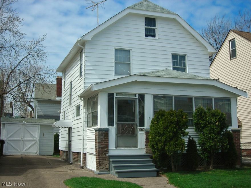 WOW! Solid home, close to everything - Waterloo, E. 185th, shopping, parks, highways... Spacious living room adjoins gracious dining room, hardwood floors shine! Kitchen with breakfast nook - perfect for casual meals! Fridge and stove stay with the house. Three bedrooms and large bath with deep soaking tub upstairs. Paneled rec room in basement - perfect place to hang out and watch the games. Large 3-season front porch will be a super place for relaxing. Newer hot water tank. Move-in ready, don't wait - see it today!