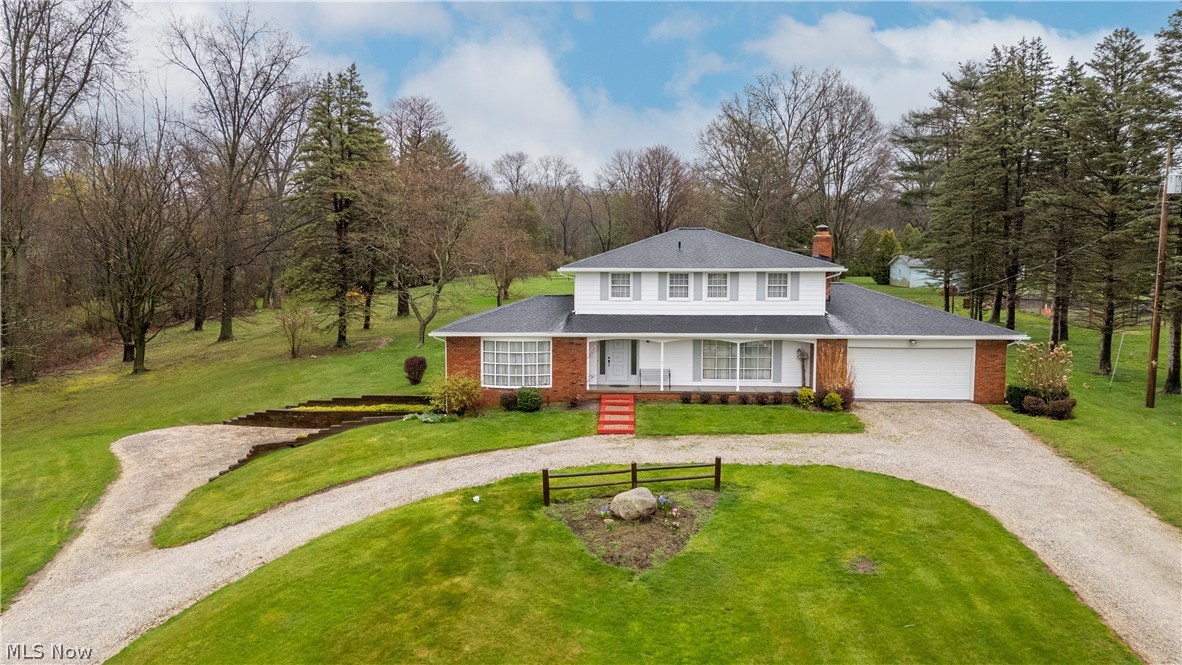 Welcome home to this well maintained 4 bedroom, 2 1/2 bath colonial on 3.02 acres. Spacious living room, formal dining room, family room with woodburning fireplace converted to gas. Eat in kitchen, 1st floor laundry and 1/2 bath completes the first floor. 2nd Floor has Master Suite with full bath, 3 more nice size bedrooms and a full bath. Unfinished 12-course basement ready for storage or to convert to living space. 2 Car attached garage with access from the kitchen with door opener, 3 red bay garage has drain and electric. Circular driveway. You will enjoy relaxing on the deck and viewing your park like lot. Updates include but not limited to roof and gutters(2023), A/C (2021), Pressure tank (2021). Sold "As Is". *Highest and best due to listing agent by Sunday, May 12th, by 6pm.*