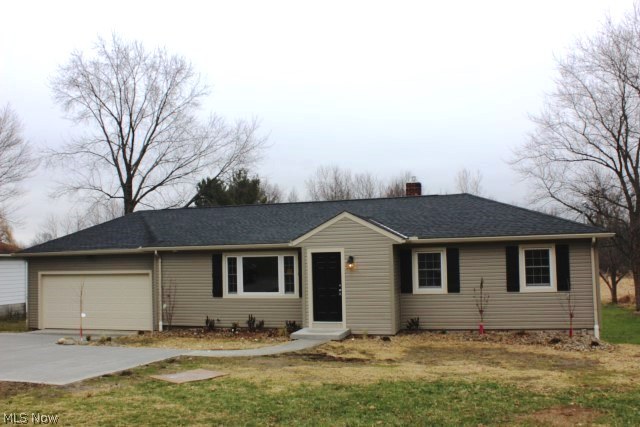 Beautiful, like new 3 bedroom, 2 bath ranch w/1st floor laundry, full unfinished walkout basement (ready to be finished) & attached 2 car garage on .93 acre lot* Kitchen w/granite counter top, stainless appliances & pantry* 2013 updates include kitchen, bathrooms, drywall-walls & ceiling, trim & doors through out* 90% efficient furnace, C/A, 35 yr shingles (single layer), gutters & downspouts, siding, softener, well pump, garage doors & opener, driveway, insulation, & deck* Windows approx. 5 yrs* Dining area w/slider to new deck* 1st floor laundry w/cupboard & granite counter top* Lovely neutral décor* Quality workmanship* Absolute move in!