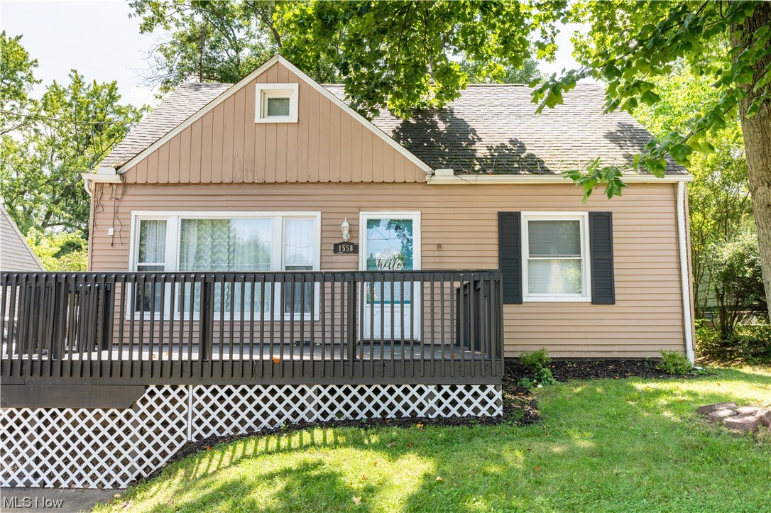Back on market due to no fault of the sellers. Move in ready and updated Cape Cod that's been well maintained. This really is a must see! Spacious home with plenty of storage. Luxury Vinyl floors matching both the kitchen and the living room. Kitchen has updated countertops, ceiling fan, cupboards, appliances, and a huge pantry. Leading right from the kitchen is a finished mudroom for easy access to the back yard, also ideal for entertaining. Updated main floor bathroom with decorative potential! There are countless small updates to fixtures which add additional decorative potential throughout the home. The basement is waterproofed throughout and partially finished. The finished portion of the basement includes a private office or storage space. The other side of the basement includes a large utility room and a workshop! The backyard contains hammock posts perfect for those lazy weekends or entertaining guests! The deck leading off the front porch is updated in like-new condition. Br