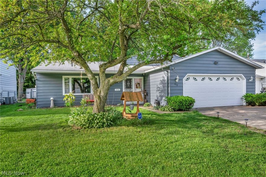 Welcome to this charming 3 bedroom, 1.5 bath Split-level home in Elyria.  Step into the inviting first floor where expansive windows bathe the living room, dining room, and kitchen in natural light, creating a warm and welcoming atmosphere. The kitchen boasts sliding doors that open to a covered patio, perfect for outdoor dining or relaxing with a cup of coffee.
Upstairs, discover a full bathroom and three bedrooms, each adorned with plush carpeting and equipped with ceiling fans to ensure a restful night's sleep.
Venture downstairs to the finished basement, where beamed ceilings and vinyl flooring accentuate the additional living space, ideal for entertaining guests or unwinding after a long day. Conveniently located nearby is the laundry room, and half bathroom adding functionality to your everyday routine.
Step outside to the expansive backyard, complete with a covered patio, fully fenced yard, and shade tree offering respite from the summer sun. Whether you're hosting gatherings, playing with your furry friends, or simply enjoying the great outdoors, this backyard is sure to delight.
Don't miss the opportunity to make this your home. Schedule a viewing today and start envisioning the countless memories you'll create!