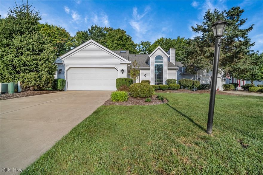 Immaculate Strongsville home on a quiet cul-de-sac street in desirable Cambridge Colony.  This solid home has been wonderfully maintained and updated.  Upon entering you’ll notice the numerous windows and skylights that allow tons of natural light into the open floor plan with vaulted ceilings.  Follow the foyer to the formal living room with fireplace and new window, the large eat-in kitchen with island, and the formal dining room.  Master suite on the main floor with a large bedroom and bathroom with soaking tub and glass block.  Convenient laundry room with utility tub on the main floor next to the attached garage, which is clean and has nature stone floors. Upstairs you will find another large bedroom, full bath, and a bonus room/loft that can be used as a study, play area, or more, as well as a large walk-in closet.   Beautiful and shiny hardwood floors throughout, ceiling fans, and lots of closets and storage.  Too many nice features to mention.  The door off the kitchen leads to an oversized deck with trellis and quaint back yard, making it perfect for entertaining and relaxing.  All appliances are included, and most of the furniture is negotiable.  You can also use and enjoy the swimming pool and clubhouse at the adjacent High-Point community.  Trash pickup is included in the property taxes.  Prime location near hospitals, freeways, shopping, dining, and much more that Strongsville has to offer.  You can be the proud owner of this superb home. It's maintenance-free living at its finest.  A 1-year home warranty is included for added peace of mind.