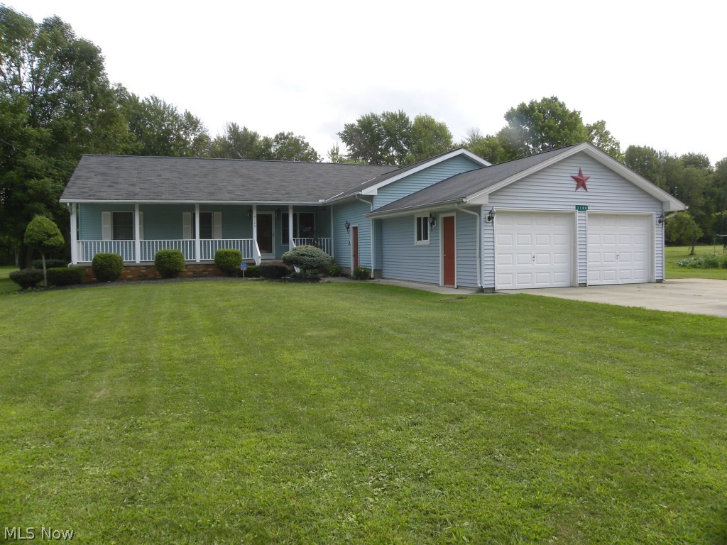 She's got it all! 3 bedroom, 2.5 bath (shower & sink in basement) Ranch that features an eat-in kitchen, dining room, spacious living room, family room with gas fireplace, 1st floor laundry, 2 main floor full baths and a high & dry basement-ideal for x-tra living space. Double deep, heated 4 car garage! Concrete drive, storage shed, deep lot & a Lennox high efficiency furnace with air! NICE!