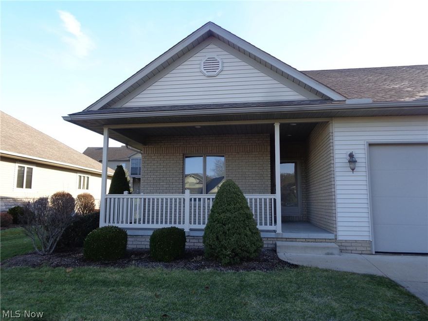 Beautifully planned unit development located in the Villas at Pebble Creek, a very desirable location in North Dover. Quality built by REM Construction has a gorgeous stone & vinyl exterior w/neutral colors. 2 bedroom, 2 baths with open concept floor plan, Schrock kitchen, 1st floor laundry and Master bath w/double sinks. Maintenance free, lawn care, landscaping and snow removal included. 2 car attached garage.